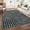 Black, variant on Machine Washable Rug 2x6 Runner Modern Plaid Soft Area Rug Non Slip Soft Thin Indoor Accent Rugs, Decorative Printed Low Pile Foldable Rugs for Living Room, Bedroom