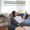 thumbnail image 3 of 4-in-1 Convertible Sofa Bed with Recliner Functionality, Adjustable Headrest, and Ottoman - Perfect for Small Spaces, 3 of 8