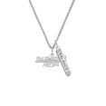 thumbnail image 2 of Delight Jewelry Silvertone Basketball Mom Silvertone Balance Bar Charm Necklace, 23", 2 of 4