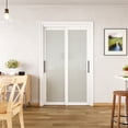 thumbnail image 2 of 48" x 80" Height 1 Lite Closet Sliding Door with Hardware & Handles, 2 of 8