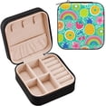 thumbnail image 2 of Fruits Jewelry Box for Women Girls PU Leather Jewelry Organizer Portable Travel Jewelry Case for Small Ring Earring Necklace Women Gifts, 2 of 7