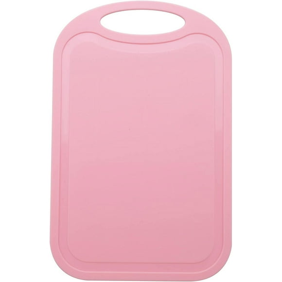 Plastic Chopping Block Meat Vegetable Cutting Board Non- Anti Overflow With Hang Hole Chopping Board Pink