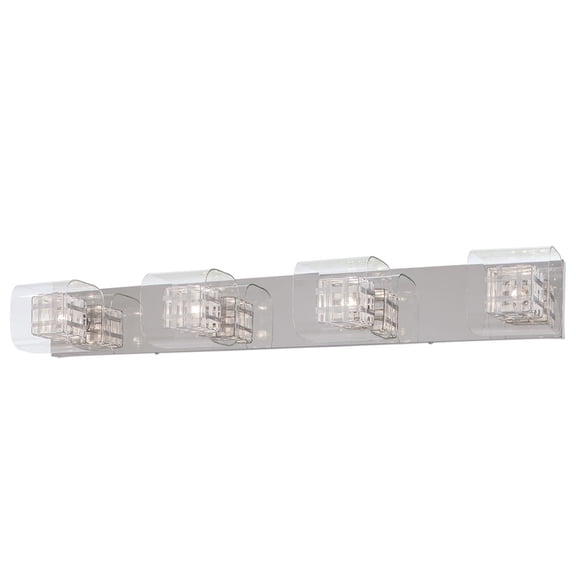 George Kovacs Lighting - Jewel Box-Four Light Bath Vanity in Contemporary