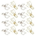 thumbnail image 3 of 100pcs Liant Clips Gold Silver Mignon Ours Forme Forte Force de Serrage Métal Évidé Longue Queue Clips, 3 of 14