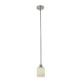 thumbnail image 1 of Design House 587352 Aubrey Transition Intégrée LED Intérieur Léger Verre Dépoli, 1 Pendentif, Nickel Satiné, 1 of 1