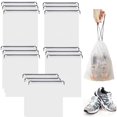 thumbnail image 1 of 11.8 x 15.7 inch Drawstring Bags 10 Pack, Travel Shoe Bags with Drawstring, Large Shoes Storage Organizers Pouch with Rope, Translucent Shoe Bags for Travel, 1 of 8