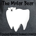 thumbnail image 3 of CafePress - The Molar Bear. Fighting Against Enamel Cruelty T - Women's Traditional Fit Dark T-Shirt, 3 of 4