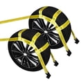 thumbnail image 2 of Dos correas para cestas Dolly JCHL con ganchos planos (paquete de 2), color amarillo, 2 of 7