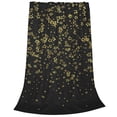 thumbnail image 2 of Fuzoiu Glittering stars Print Ultra-Soft Micro Fleece Blanket,All Seasons Flannel Throw, Lightweight Blanket for Bed, Sofa, Couch, Movie Night, Camping, and Travel-50"x40", 2 of 7
