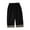 Black, variant on Ltctricy Toddler Boys Capris Pants Baby Casual Loose Wide Leg Pants Lightweight Trendy Elastic Waist Trousers