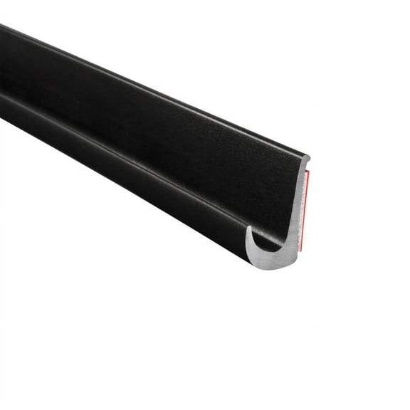 Trim-Lok DRB-50 Drip Rail 29/32”H x ½”W x 50’L Black PVC Flexible J-Design