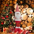 thumbnail image 5 of JLFNYA Long Leg Christmas Plush Doll 19.69 Inches/ 50 cm Snowman Santa Claus Christmas Doll Standing Plush Doll for Christmas Holiday Decoration, 5 of 6