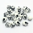 thumbnail image 6 of EOEMY 100 White With Black Color Acrylic Halloween Gothic Skull Beads 10mm Steam Punk, 6 of 6