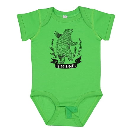 

Inktastic First Birthday 1 Year Old Boys Bear Gift Baby Boy or Baby Girl Bodysuit