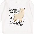 thumbnail image 3 of Inktastic Grammy's You Say Alpaca My Bags Toddler Sweatshirt, 3 of 4