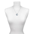 thumbnail image 3 of Delight Jewelry Silvertone Blue Ribbon Miracles Ring Charm Necklace, 18", 3 of 4