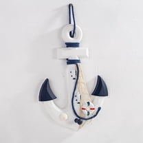 Anchor Wall Art Decor, Beach Theme Home Decoration with Rope, Coastal and Nautical Decor for Beach Parties and Rooms
