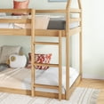 thumbnail image 4 of Jopath Twin over Twin Floor Bunk Bedwith Ladder and Guardrails, House-Shaped-Bunk Bed for Boys Girls Natural, 4 of 9