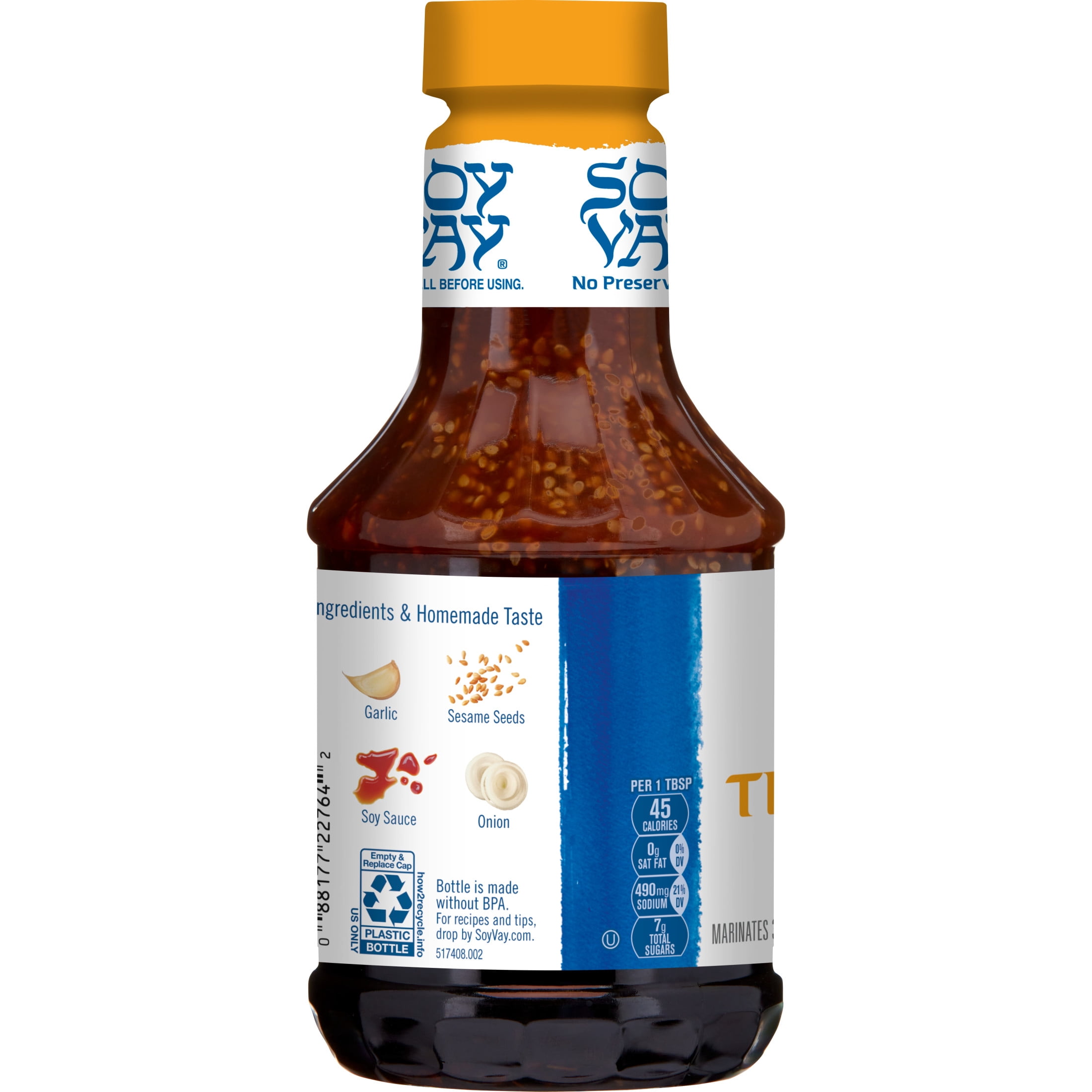 (2 pack) Soy Vay Island Teriyaki Marinade and Sauce, 20 oz
