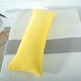 thumbnail image 3 of Yanhomy Body Pillow Cover Long Pillow Pillowcase 20 X 54 Inches Soft Velvet Case with Hidden Zipper Closure for Adults Pregnant Women (Yellow), 3 of 7
