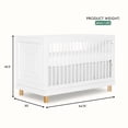 thumbnail image 5 of evolur Art Deco Crib in White/Gold, 5 of 6