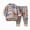outfits001-E, variant on NOLDARES Toddler Baby Boy Fall Clothes Waffle Outfit Long Sleeve Stripe Sweatshirt Pullover Jogger Pant Set Size:7-8 Y,A