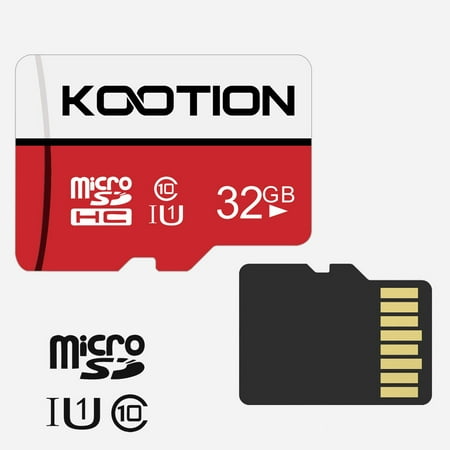 KOOTION 32GB Micro SDHC UHS-I Memory Card Class 10 Micro SD Card High Speed TF Card, C10, U1,