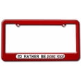 thumbnail image 1 of I'd Rather Be Doing Yoga License Plate Tag Frame, Multiple Colors, 1 of 1