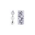 thumbnail image 2 of 24PCS Christmas Tree Ball +6PCS Mini Santa Ornaments Decorations - 3 Style Christmas Hanging Balls for Holiday Wedding Party Decoration, 2 of 5