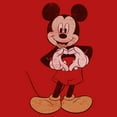 thumbnail image 2 of Girl's Mickey & Friends Distressed Heart  Graphic Tee Red Medium, 2 of 5