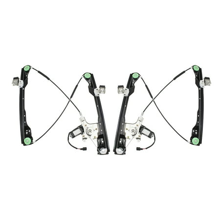 Wagon Front Regulator - Pair Set Front Power Window Lift Regulators & Motor Assemblies for Ford Focus 4-Door Sedan Wagon Hatchback 6S4Z5423201BB 6S4Z5423200BB