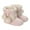 Pink, variant on Fozruso Winter Girls Boots Warm Lined Soft Sole Non Toddler Shoes For Baby Children Outdoor Play,Sizes 4(0-3 Months)