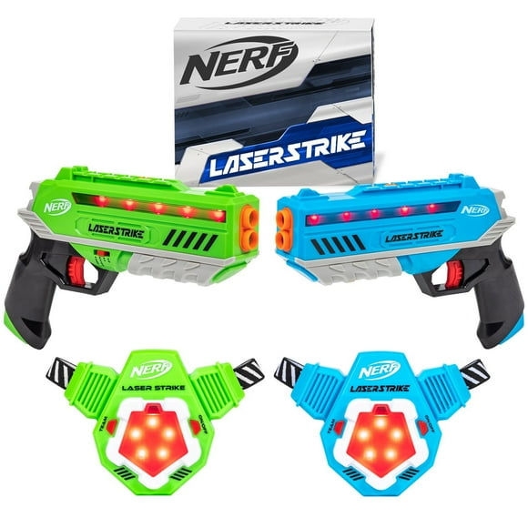 NERF Laser Strike 2 Player Laser Tag Pack with 2 Blasters with Chest Targets