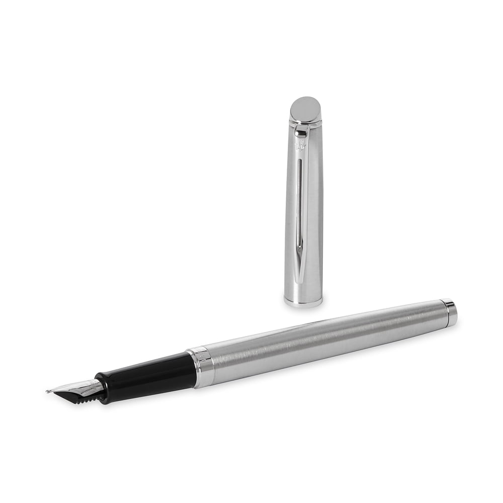 Waterman Hémisphère Fountain Pen, Stainless Steel with Chrome Trim