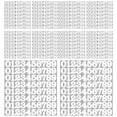 thumbnail image 1 of 800x de 1 pulgada pegatinas de número fácil de despegar etiquetas de activos etiquetas pegajosas para álbumes de recortes organización de casilleros, 1 of 8
