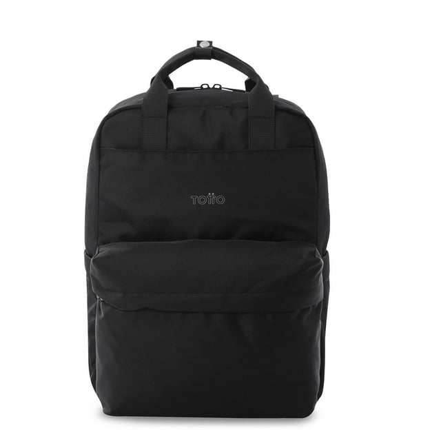 TOTTO Mochila Ergonómica Mediana para Mujer Porta Laptop 14 con Bolsillo Secreto | Escuela - Oficina negro M