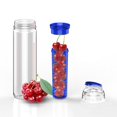thumbnail image 3 of Botella De Agua Con Infusor De Frutas, Botella De Bebida A Prueba De Fugas Con Tapa Abatible De 900Ml Para Gimnasio Al Aire Libre, Deportes, Camping Yuarrent OD015049-02, 3 of 6