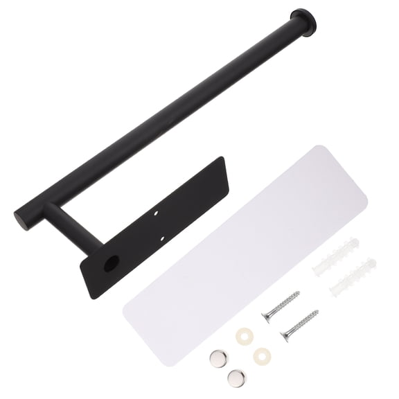 Raindrops Black Stainless Steel Wall Mount Toilet Paper Holder for Bathroom, and Rust-Resistant, 1 Set