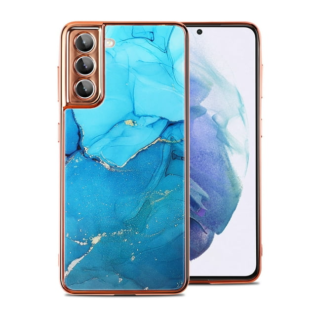 MasteelfCA 1Pc Marble Pattern Phone Shell Phone Cover Compatible for Galaxy S21