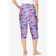 thumbnail image 2 of Dreams & Co. Plus Size Knit Sleep Capri, 2 of 6