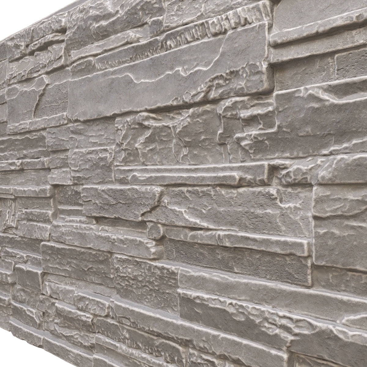 Ekena Millwork EverStone Faux Stone Siding, Grey, 48"