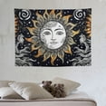 thumbnail image 4 of COMIO  Sun and Moon Tapestry, Black and White Tapestries Mystic Burning Sun with Star Wall Hanging decor for Bedroom, 4 of 7