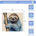 thumbnail image 4 of 4PCS Sloth on The Branch Towels Cotton Washcloths Set,Quick Drying & Absorbent Soft Bathroom Hand Towel Lightweight & Portable Fingertip Towel Decor Gift, 4 of 7