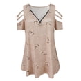 thumbnail image 5 of ZJXFGS Going Out Tops Professional Blouses for Women Y2K Shirts for Women Womens Blouses T Shirts Women Women'S Shirts Fall Shirts Trendy Tops for Women 2025 Khaki 2XL, 5 of 5