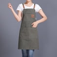 thumbnail image 3 of Joernso Breathable Apron with Pocket Cotton Reinforced Stitching Cooking Bib for Home, 3 of 8