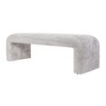 thumbnail image 3 of Jofran Sophia Modern Luxury Curved Upholstered Jacquard Bench - Large, 3 of 5