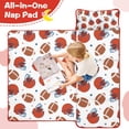 thumbnail image 4 of White Background Football Helmets Pattern Toddler Nap Mats for Kids Preschool,Sleeping Mat Bag or Kids,Toddler Sleeping Bag,Toddler Nap Mat or Daycare, 4 of 6