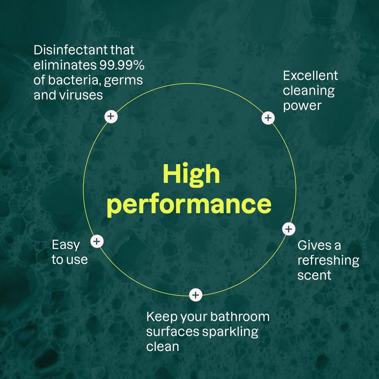 ATTITUDE home+ technology, Nettoyant Salle de Bain Désinfectant 99,99 %, Lavande et Thym 800 ml