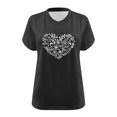 thumbnail image 4 of Camisetas Casuales de las Mujeres con Cuello en V Grande de la Calabaza de Acción de Gracias de Manga Corta, Base de Verano de Color Sólido para el Uso Diario, 4 of 4