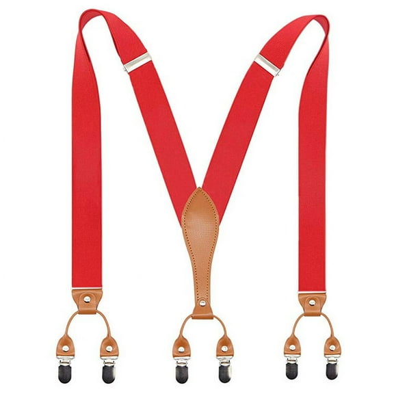Men's Suspender Heavy Duty Utility Clips Belt Clip-on Suspender
